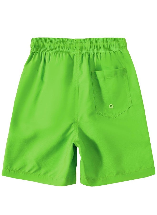 KAILUA SURF طقم شورت سباحة للأولاد من قطعتين من KAILUA SURF، بألوان أمان عالية الوضوح وعلم أمريكي، شورتات سريعة الجفاف للأطفال، مقاسات من 2T إلى 16 (K4، 3T) - Image 5